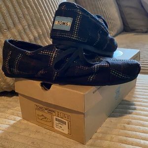 Toms cordones woven shoes